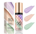 Color Correcting Facial Serum, SPF 50 PA+++, Moisturizing Makeup Primer, One Step Brightening Primer to Even Skin Tone