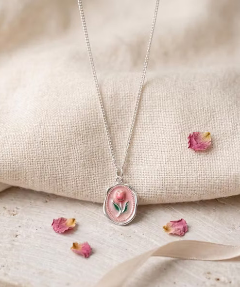 Pack Of 5 Classy Aesthetic Silver AD Charm Pendant Necklace Set For Women And Girls .