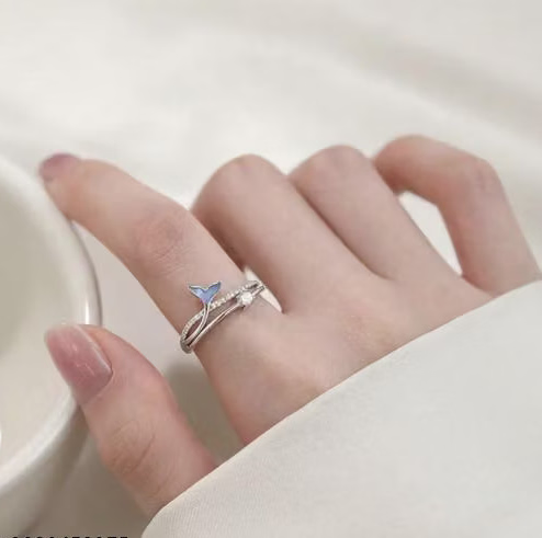 Blue Mermaid Tail Fashion Ring